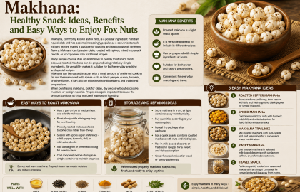 Makhana: Healthy Snack Ideas, Benefits and Easy Ways to Enjoy Fox Nuts