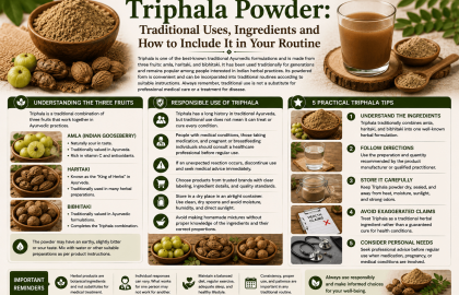 Triphala Powder: Traditional Uses, Ingredients and How to Include It in Your Routine
