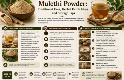 Mulethi Powder: Traditional Uses, Herbal Drink Ideas and Storage Tips