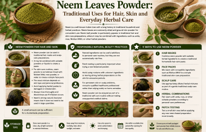 Neem Leaves Powder: Traditional Uses for Hair, Skin and Everyday Herbal Care