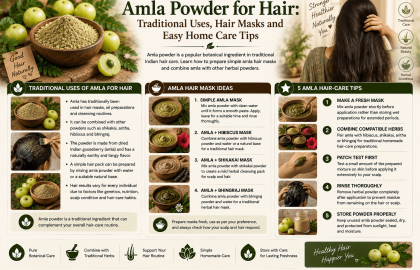 Amla Powder for Hair: Traditional Uses, Hair Masks and Easy Home Care Tips