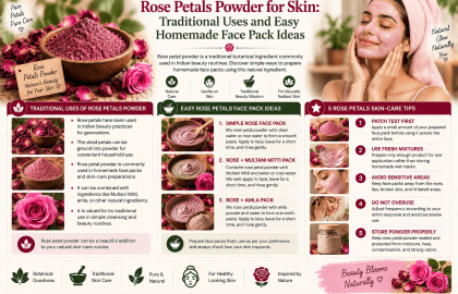 Rose Petals Powder for Skin: Traditional Uses and Easy Homemade Face Pack Ideas